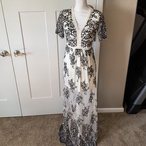 Lace Floral Maxi Dress